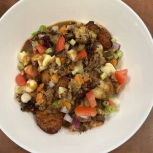 Meat Pie Poutine w/ Peppersoup Gravy
