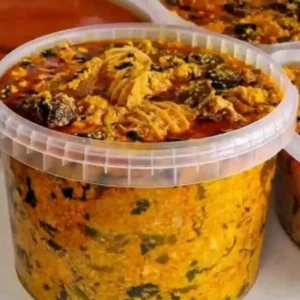 2.2 Litres of Various Nigerian Soup with assorted Meat – $110 CAD